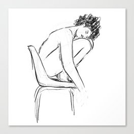 Chair Sketch Canvas Print