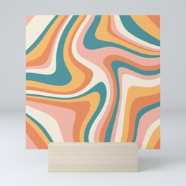 Abstract Wavy Stripes LXIII Mini Art Print