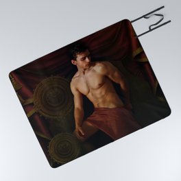 classic vintage Picnic Blanket | Homoerotic, Sexy, Bodybuilder, Figure, Bodyart, Erotic, Photo, Artisticnude, Homoart, Malenude 