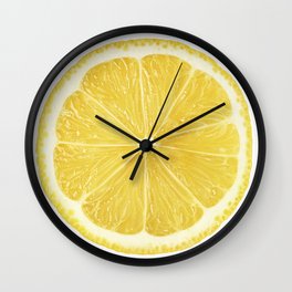 Slice of lemon Wall Clock