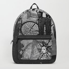 Punk Girl Biker Backpack