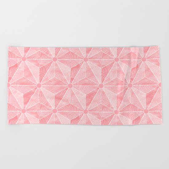 Gedesic Palm_Rose Beach Towel