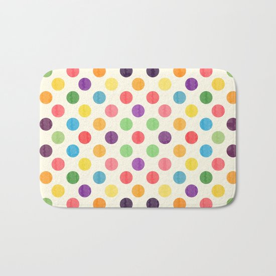 Lovely Dots Pattern II Bath Mat