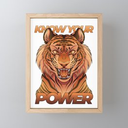 Know Your Power Framed Mini Art Print