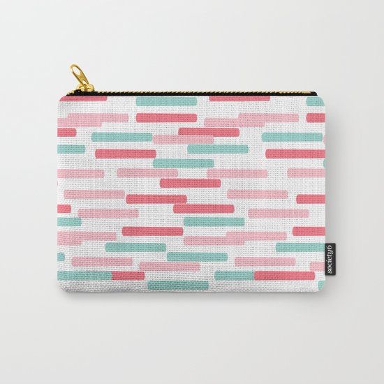 Karena - abstract minimal trendy pattern palette lines dash grid urban affordable dorm college decor Carry-All Pouch
