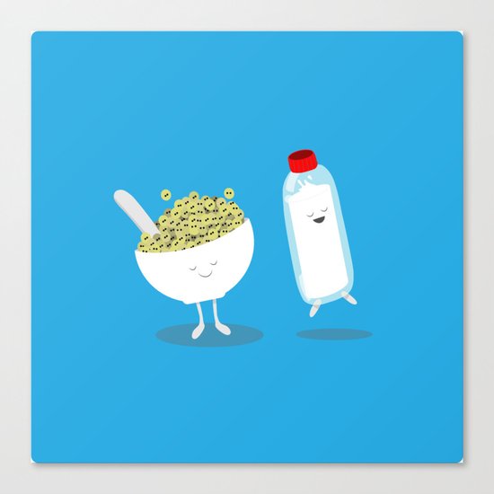 Cereal & Milk Canvas Print