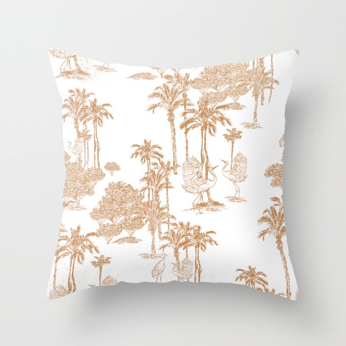 Palms Palms Palms Throw Pillow