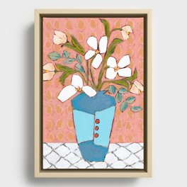 Modern Matisse Floral Still-life  Framed Canvas