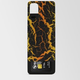 Cracked Space Lava - Lime/Orange Android Card Case