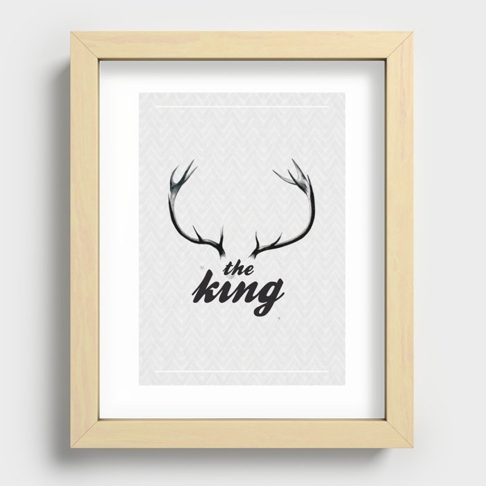 The King Recessed Framed Print