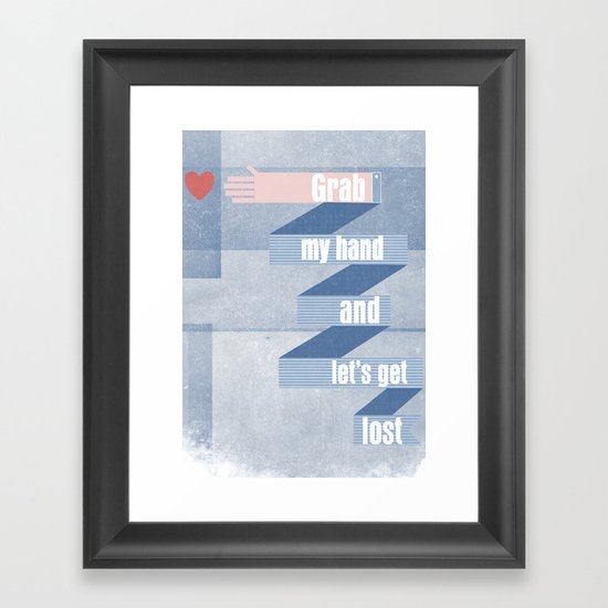grab my hand... Framed Art Print
