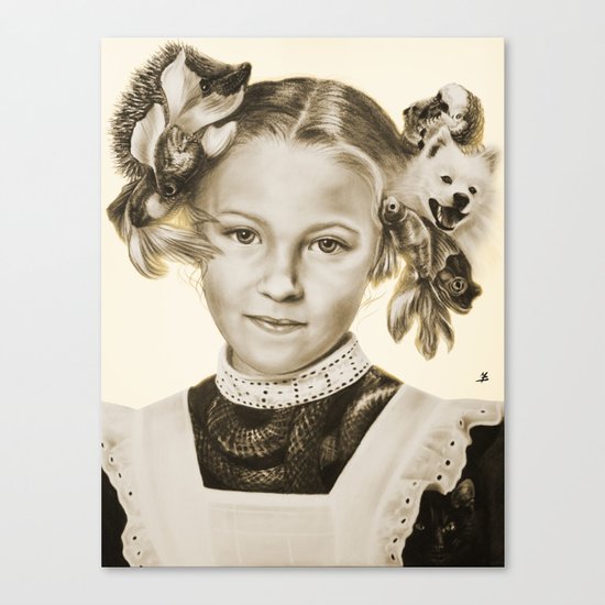 Childhood Pets Canvas Print
