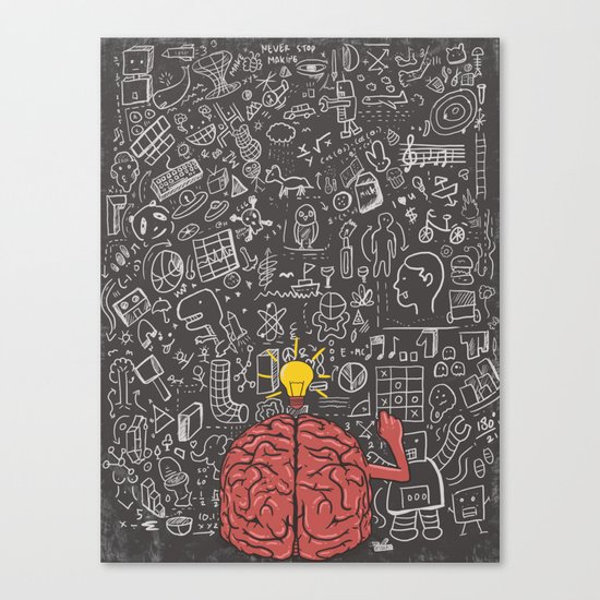 My Brain Won't Stop Canvas Print