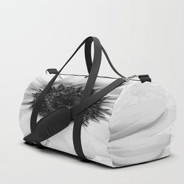 Black and White decolorization sunflower Duffle Bag