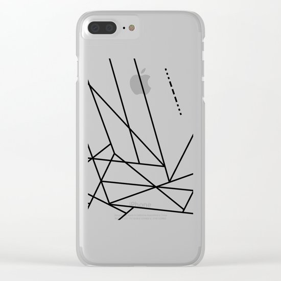 Intergalactic SOS Clear iPhone Case