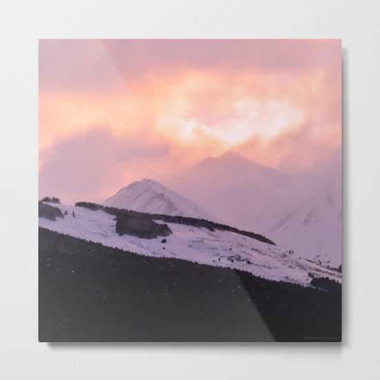 Rose Quartz Turbulence - III Metal Print
