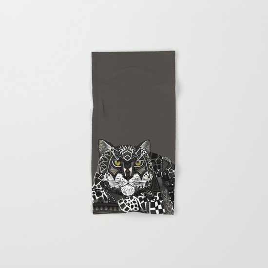 snow leopard lead Hand & Bath Towel