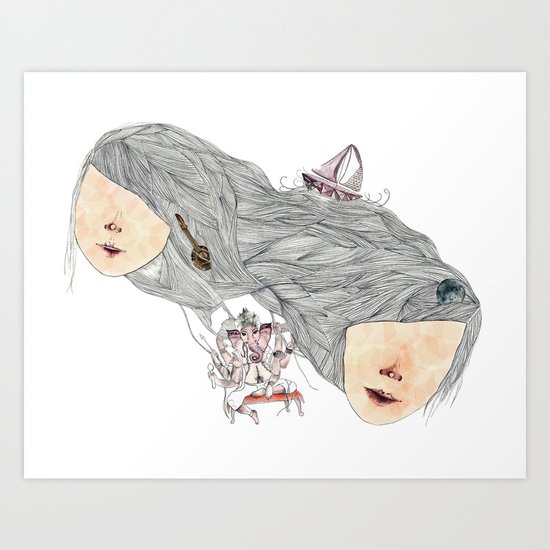 crazy for you (but not that crazy) Art Print
