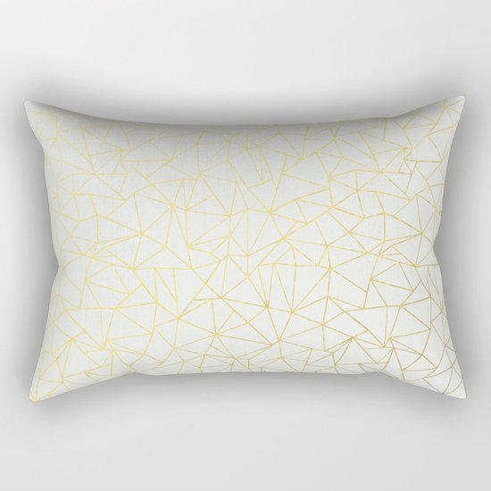 Geo Gold Rectangular Pillow