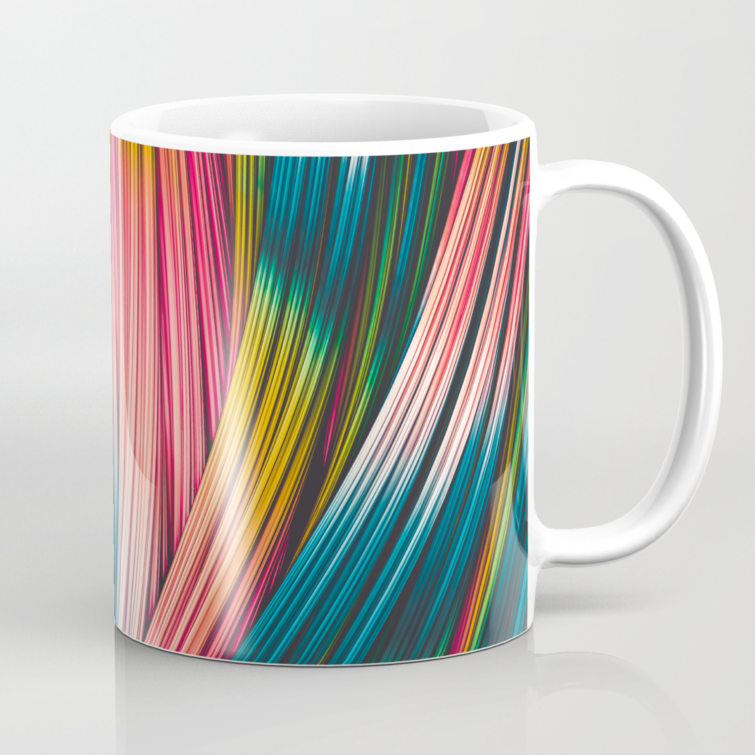 Bubble Gum Strand Abstract Strands Design Coffee Mug By Lovefi Society6