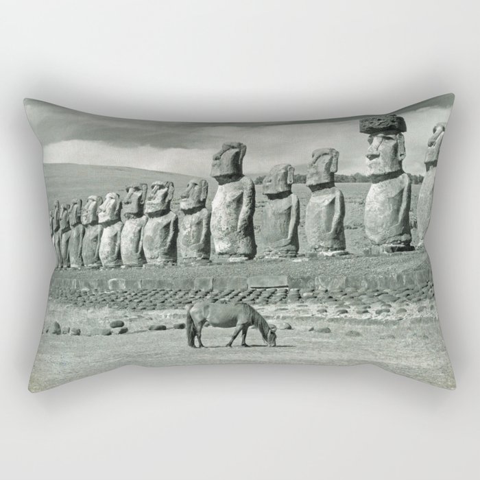 EASTER ISLAND VISTA Rectangular Pillow