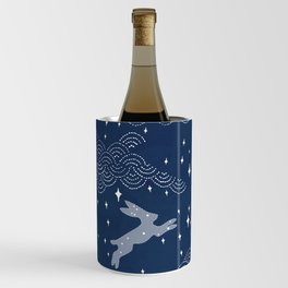 Night sky, bunny in the moon Wine Chiller
