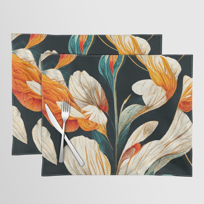 Ornate Flowers 03 Placemat
