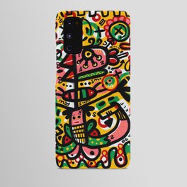 Abstract bird woman tribal childlike style / 04 Android Case
