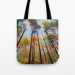Fall Forest No2 mixed media art and home decor Tote Bag
