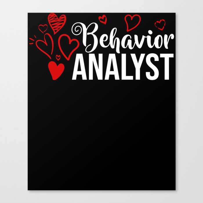 ABA Behavior Therapist Therapy Analyst Canvas Print