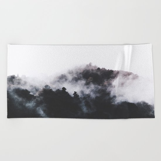 Scandinavian Forest Beach Towel