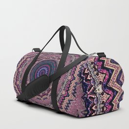 Mauve Bohemian Mandala Design Duffle Bag