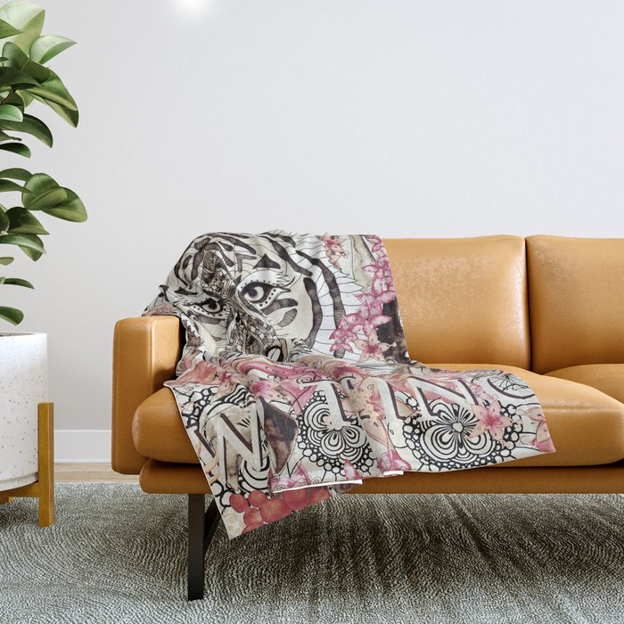 TIGER - WILD THING JUNGLE Throw Blanket