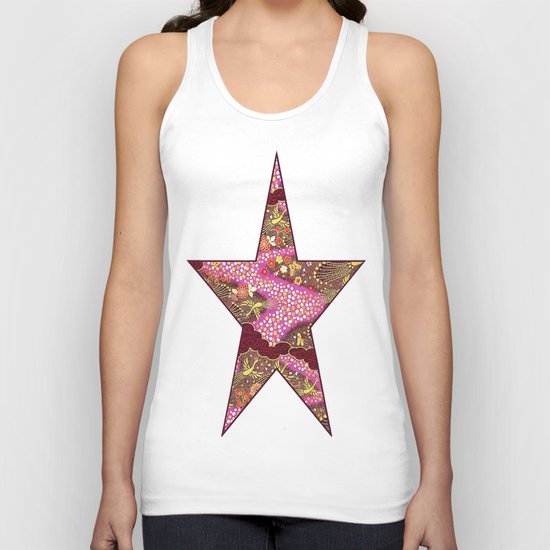 Intricate Yuzen Pattern Unisex Tank Top