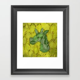 Leaf Unicorn Framed Art Print