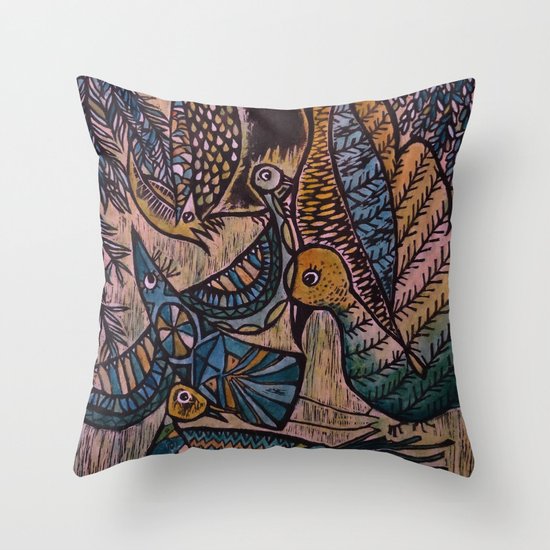 Birds (2) Throw Pillow