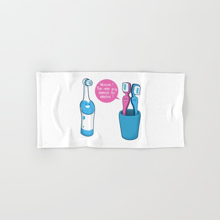 Toothbrush Fall In Electric Love Hand & Bath Towel