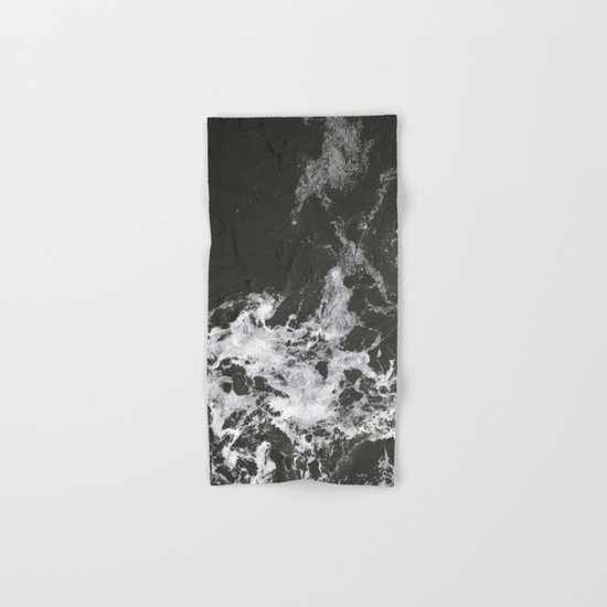 Black Water + Marble #society6 #decor #buyart Hand & Bath Towel