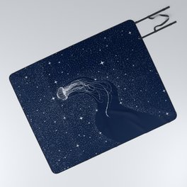 starry jellyfish Picnic Blanket