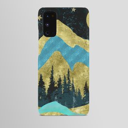Mountain Adventure Gold Teal  Android Case