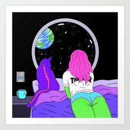 Alien Girl Art Print