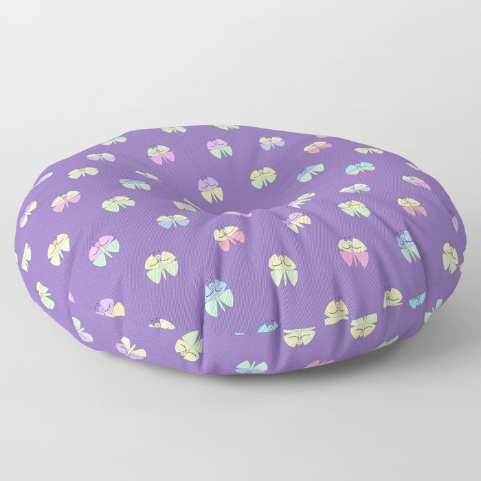 Whimsical Butterfly Pattern Floor Pillow