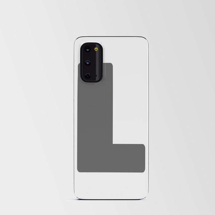 L (Grey & White Letter) Android Card Case