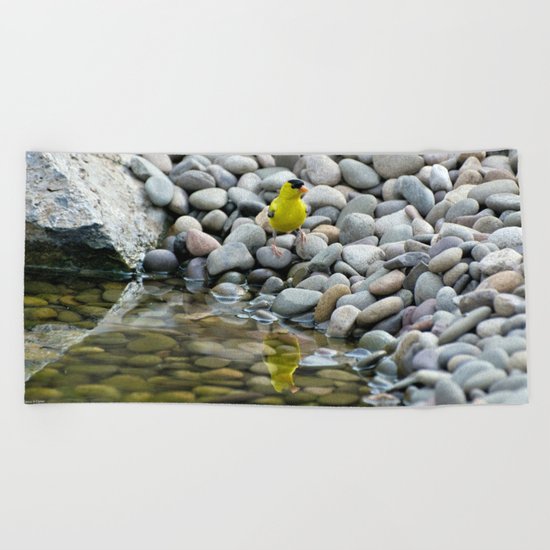 Golden Reflections Beach Towel
