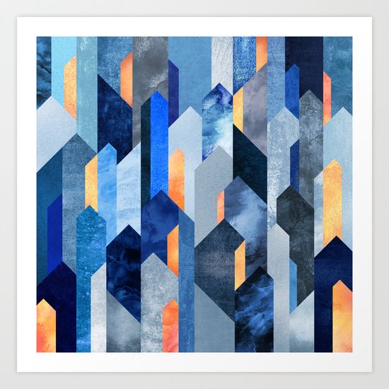 Kyanite & Salt Stone Art Print
