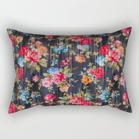 Flowers Pattern Rectangular Pillow