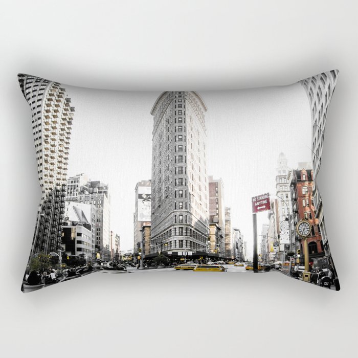 Desaturated New York Rectangular Pillow