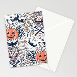 Halloween Pattern Background  Stationery Card