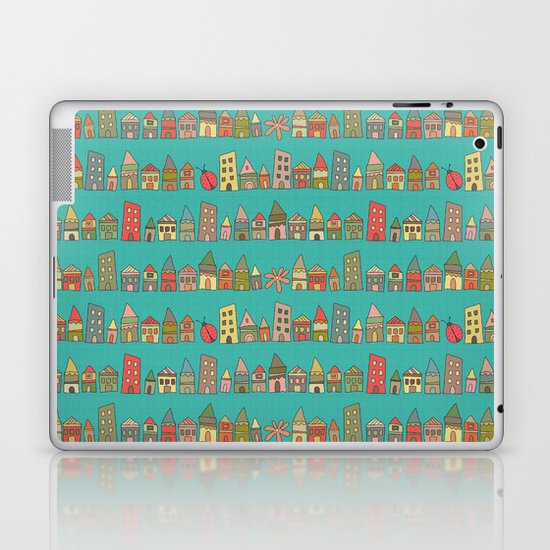 City {Housylands - teal} Laptop & iPad Skin