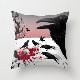 Blood Splatter Throw Pillows Society6